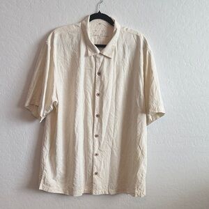 Cream/Off White Silk Tommy Bahama Shirt